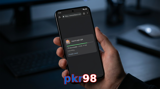 Main screen of Pkr98 apk page for PK players