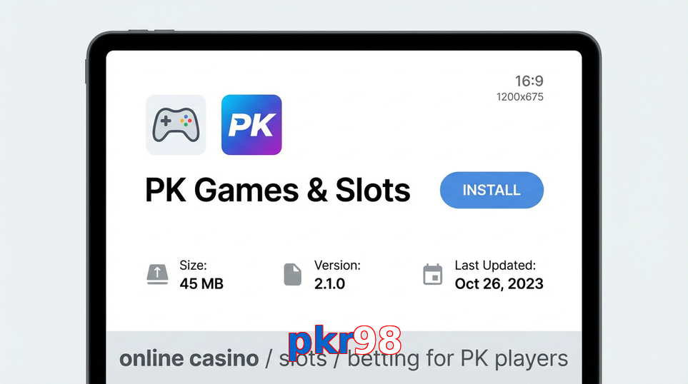 Game list for Pkr98 gameapk section